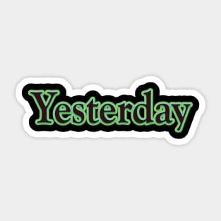 Yesterday (The Beatles) Sticker